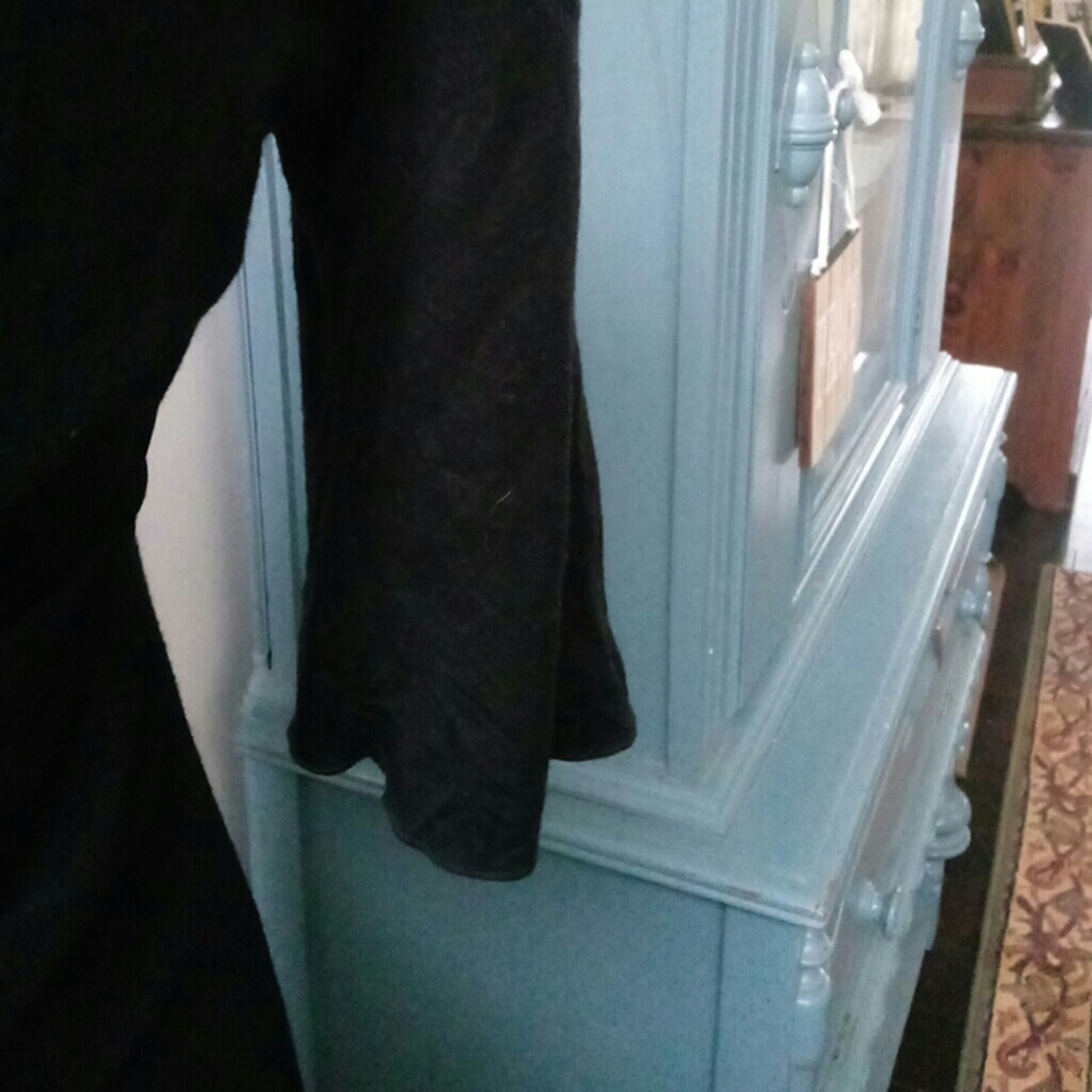 Nine&Co 3/4 Sleeve Black Dress Size S - Picture 3 of 5